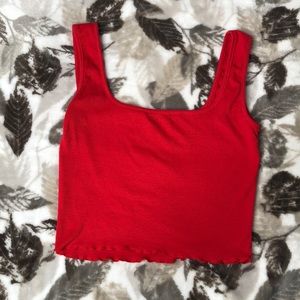 Red Crop Top